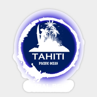 TAHITI Beach Paradise Sticker